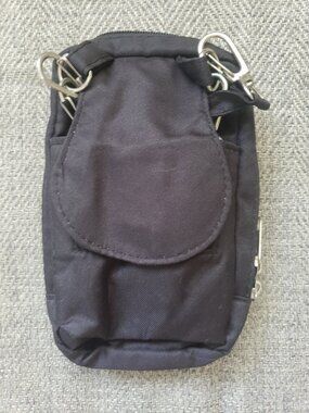 Small Black Wallet/Bag/Coin Purse With Long Strap